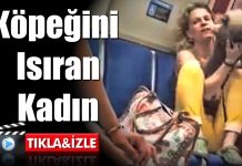 Kendi köpeğini hunharca ısıran kevaşe kadın